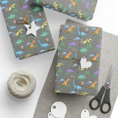 Prehistoric Playtime Wrapping Paper