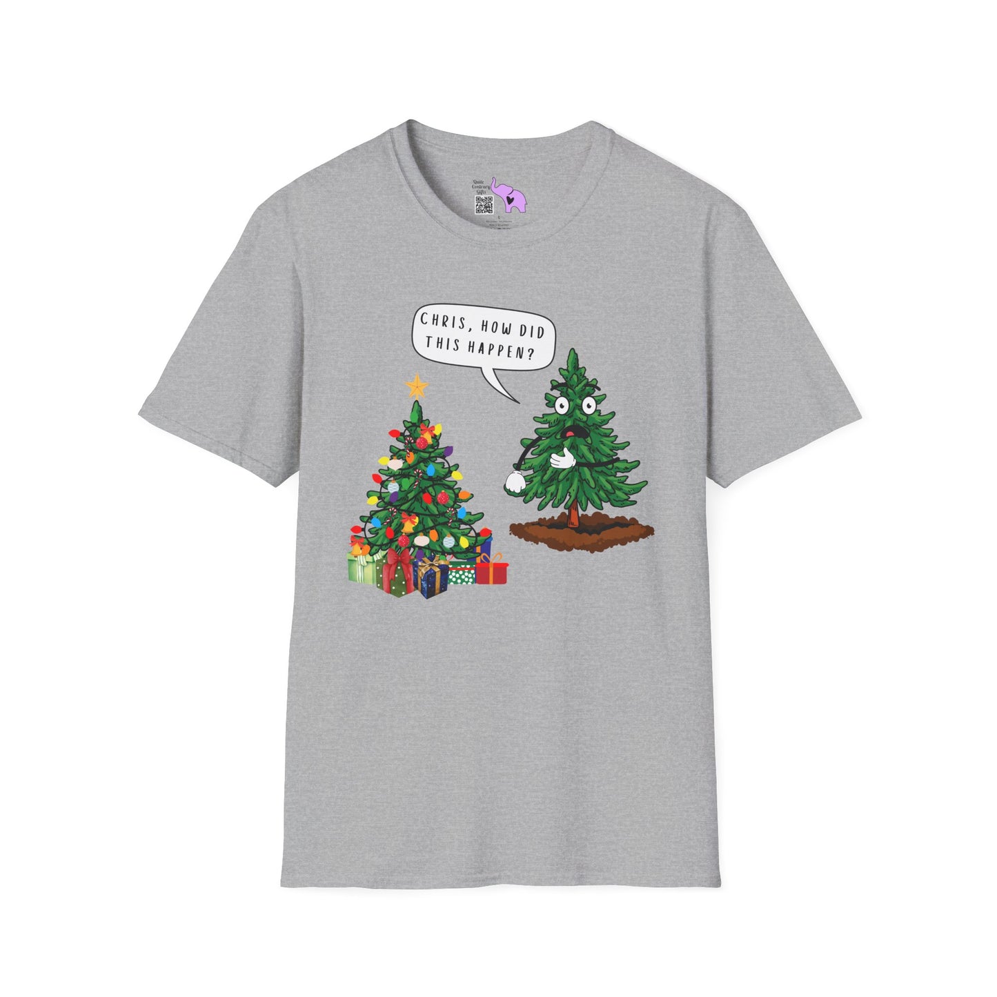Christmas Tree How Did This Happen? Adult T-shirt