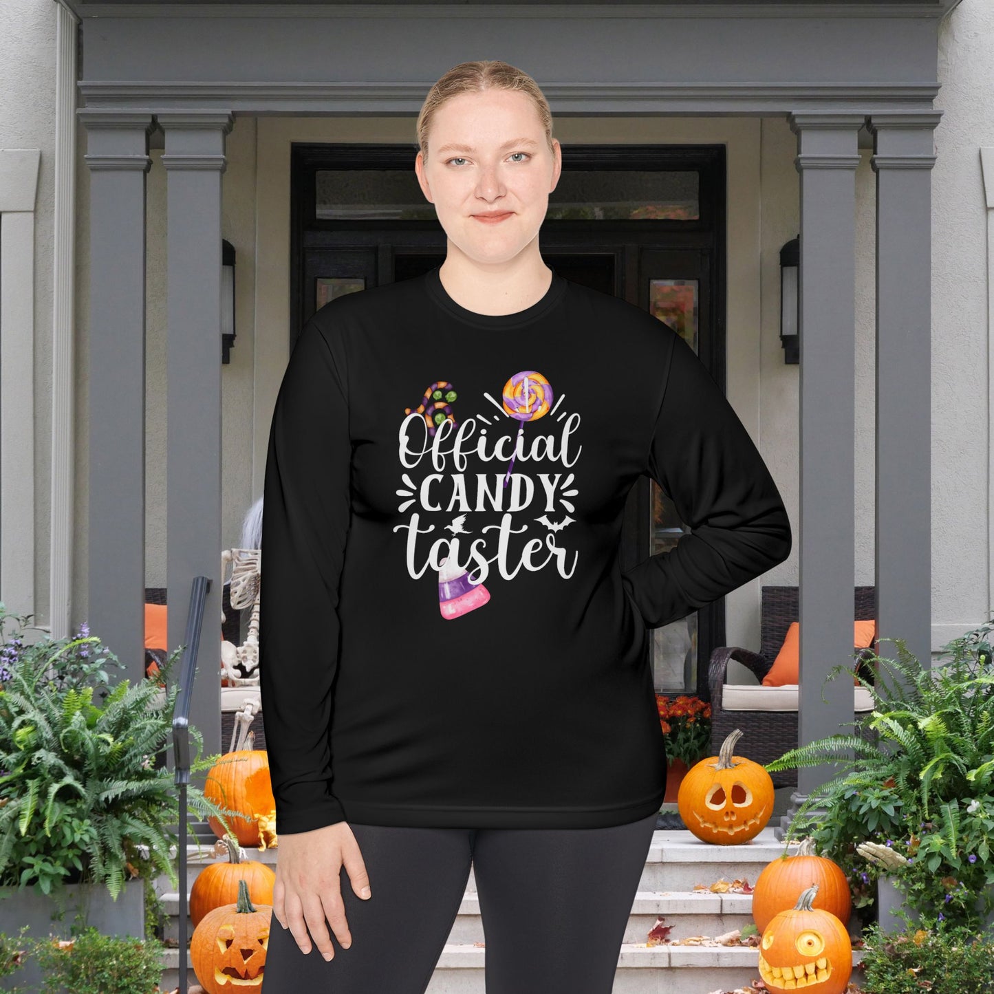 ""Official Candy Taster Adult Long Sleeve Tee