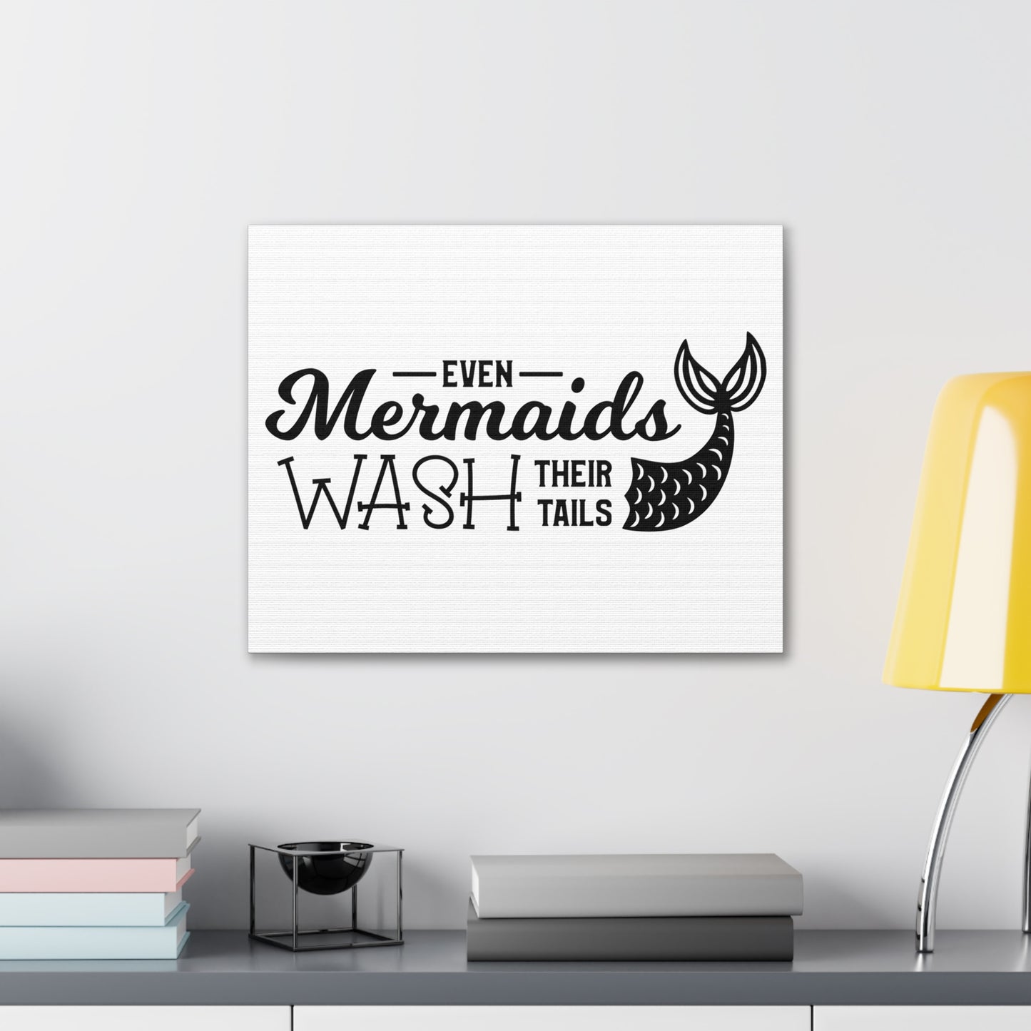 Even Mermaids Wash Their Tails 2 Canvas Horizontal Wraps w/o Frame