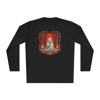 Creepy Ghost 6 Adult Long Sleeve Tee