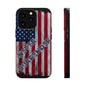 Never Surrender American Flag MagSafe® Compatible Tough Case for iPhone