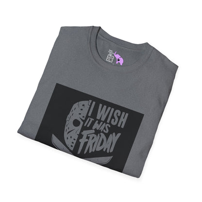 Jason Voorhees I Wish It Was Friday Adult T-shirt