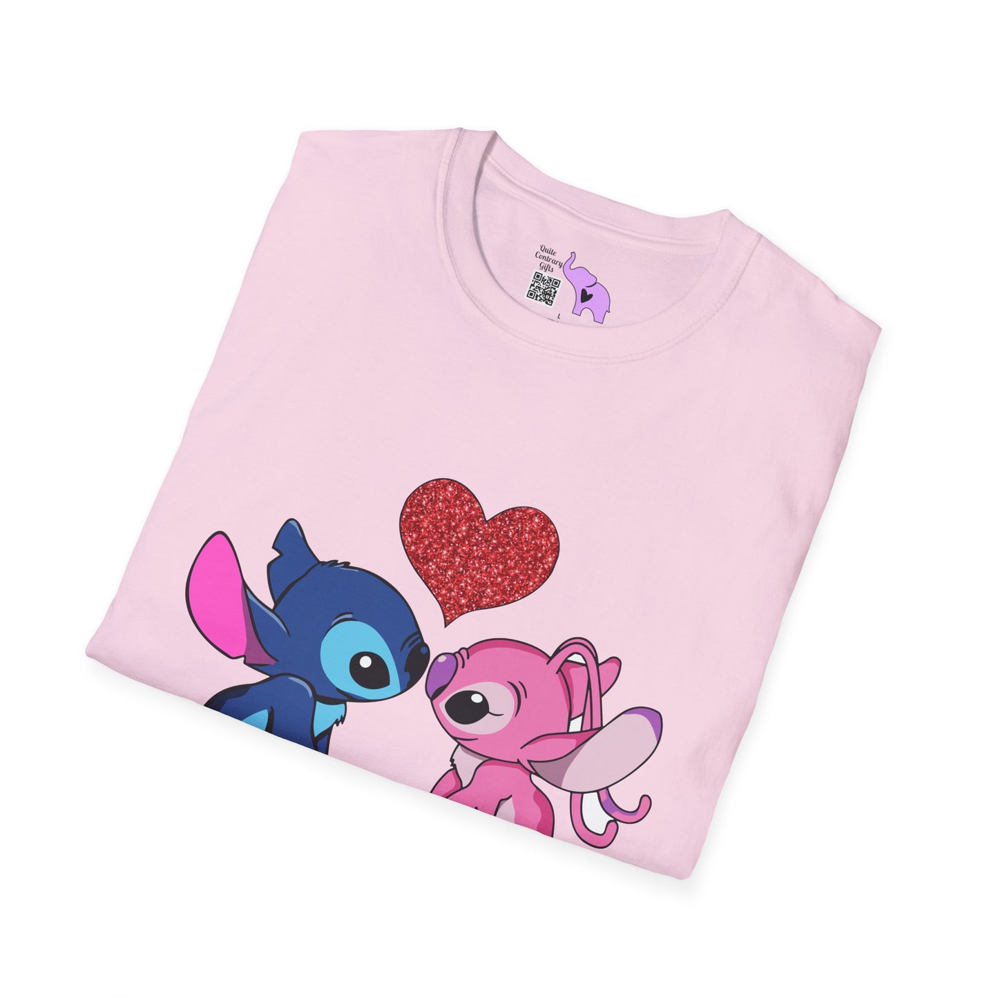 Stitch in Love 2 Adult T-shirt
