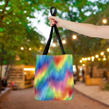 Colorwaves Canvas Tote Bag