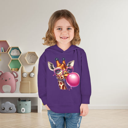 Girraffe Blowing Bubble Toddler Hoodie