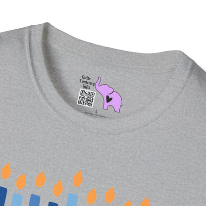 Hanukkah Wishing Peace & Light Adult T-shirt