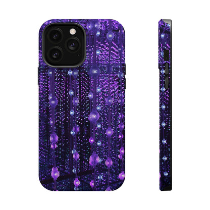 Purple Raindrops MagSafe® Compatible Tough Case for iPhone