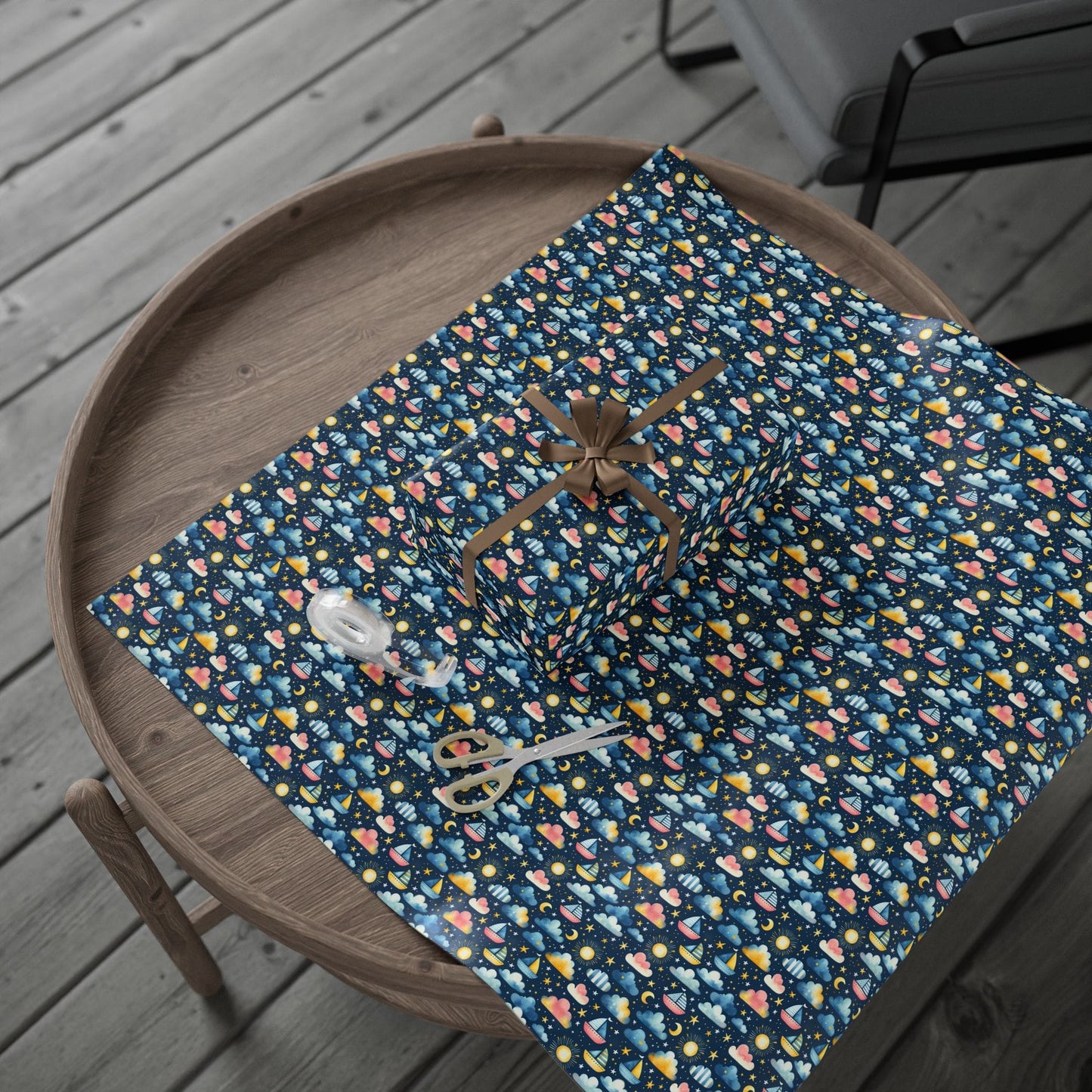 Night Sail Dreams Wrapping Paper