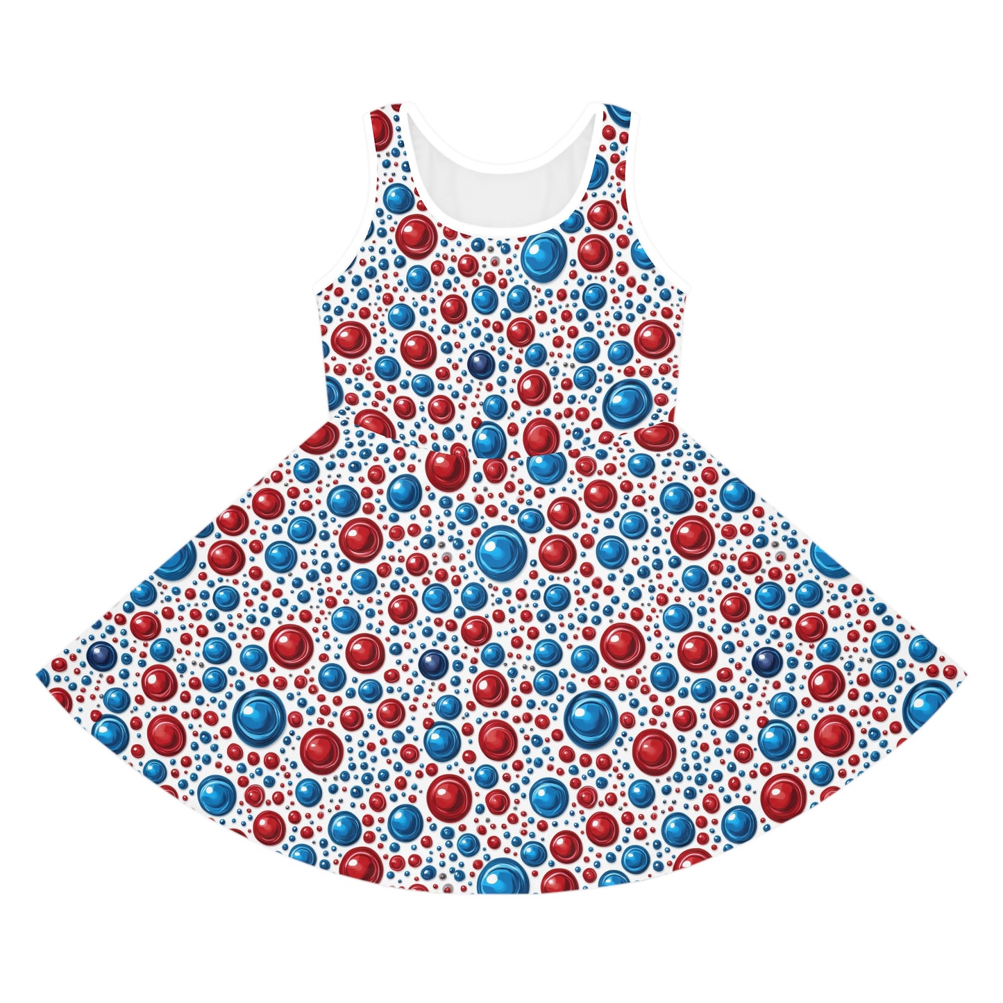 Freedom Dots Girls' Sleeveless Sundress