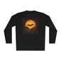 Creepy Bats Over Moon 6 Adult Long Sleeve Tee