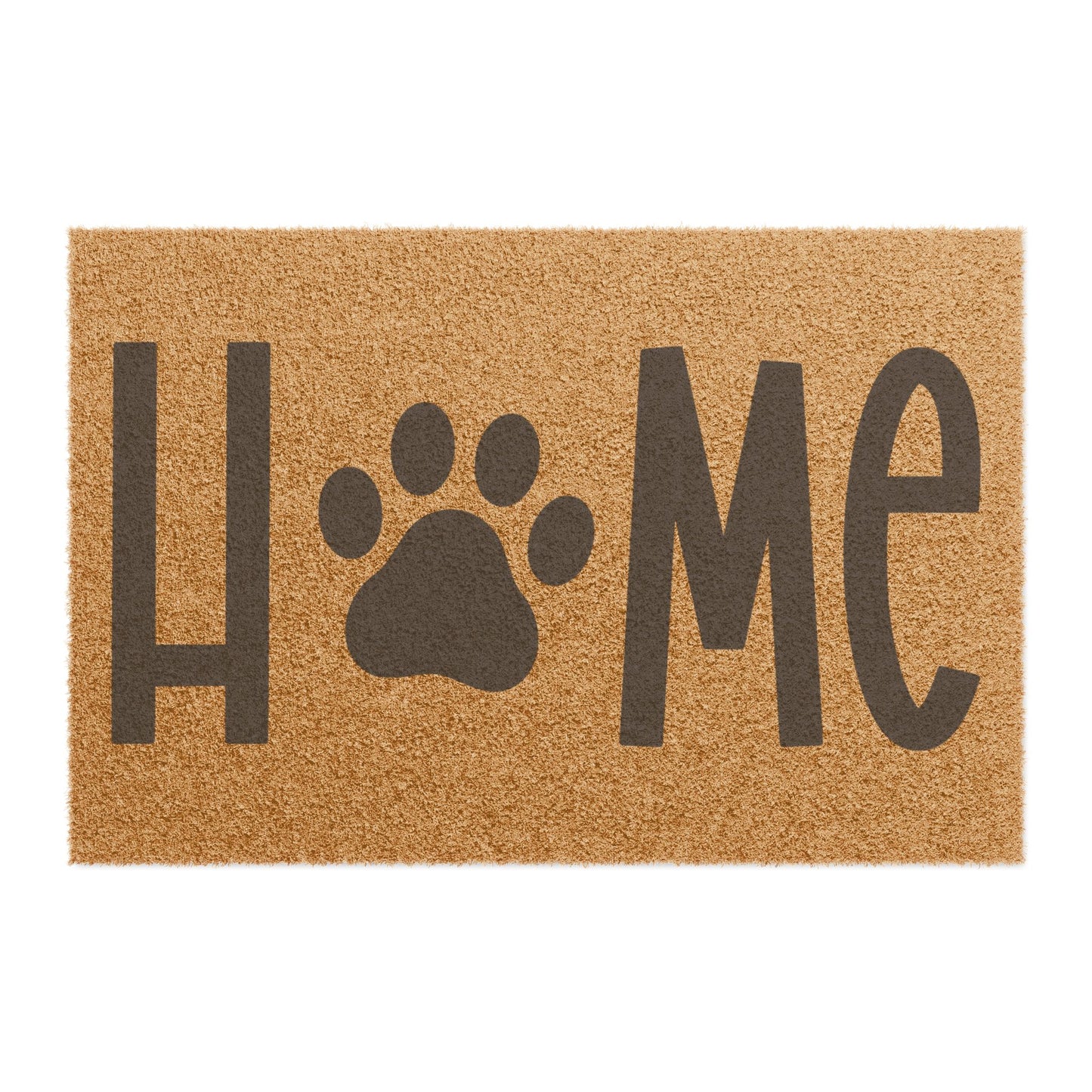 Home (Pawprint) Coconut Fiber Doormat