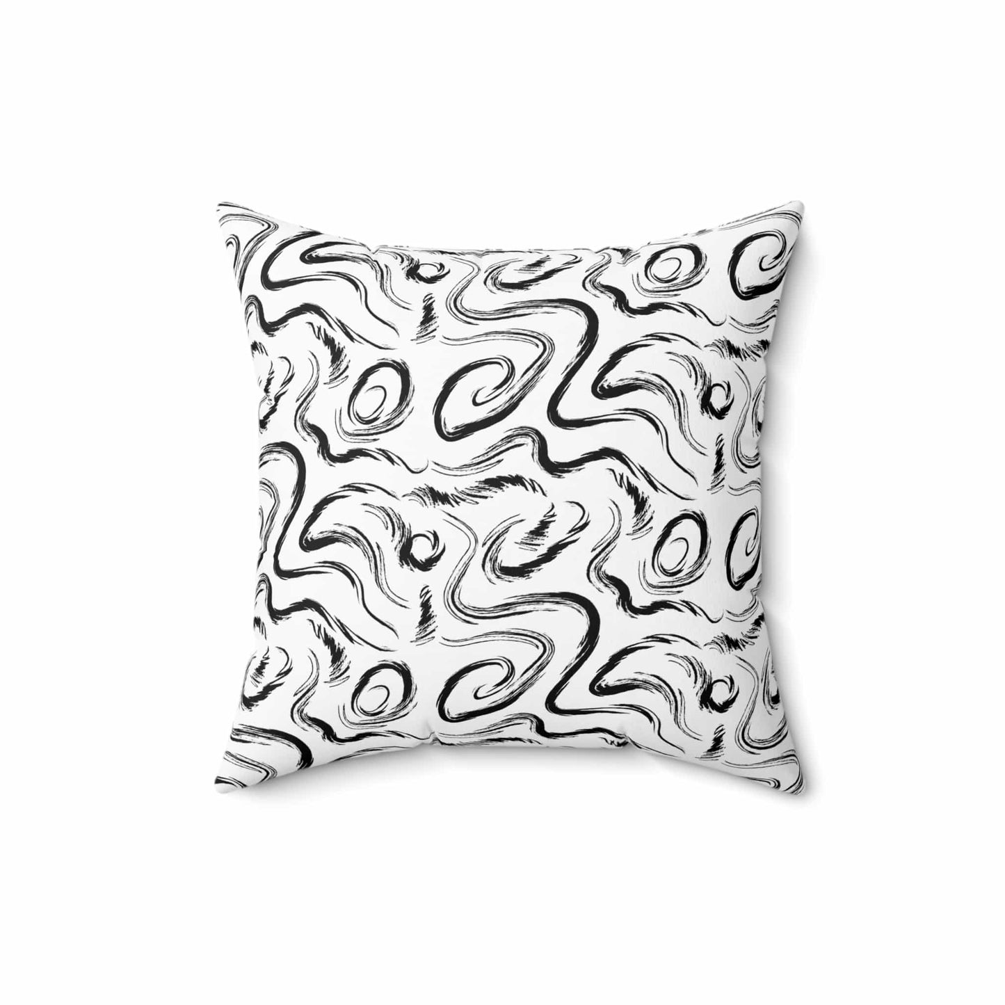 Grunge Scribbles Throw Pillow