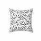 Grunge Scribbles Throw Pillow