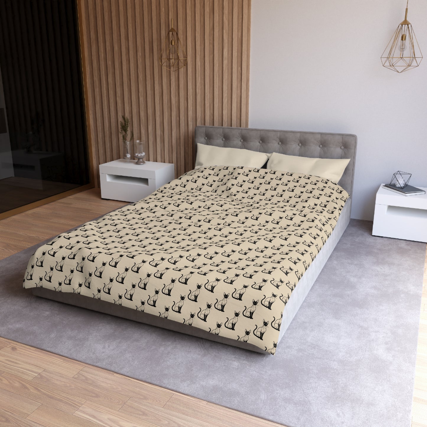 Siamese Charm – Sandy Dune Microfiber Duvet Cover