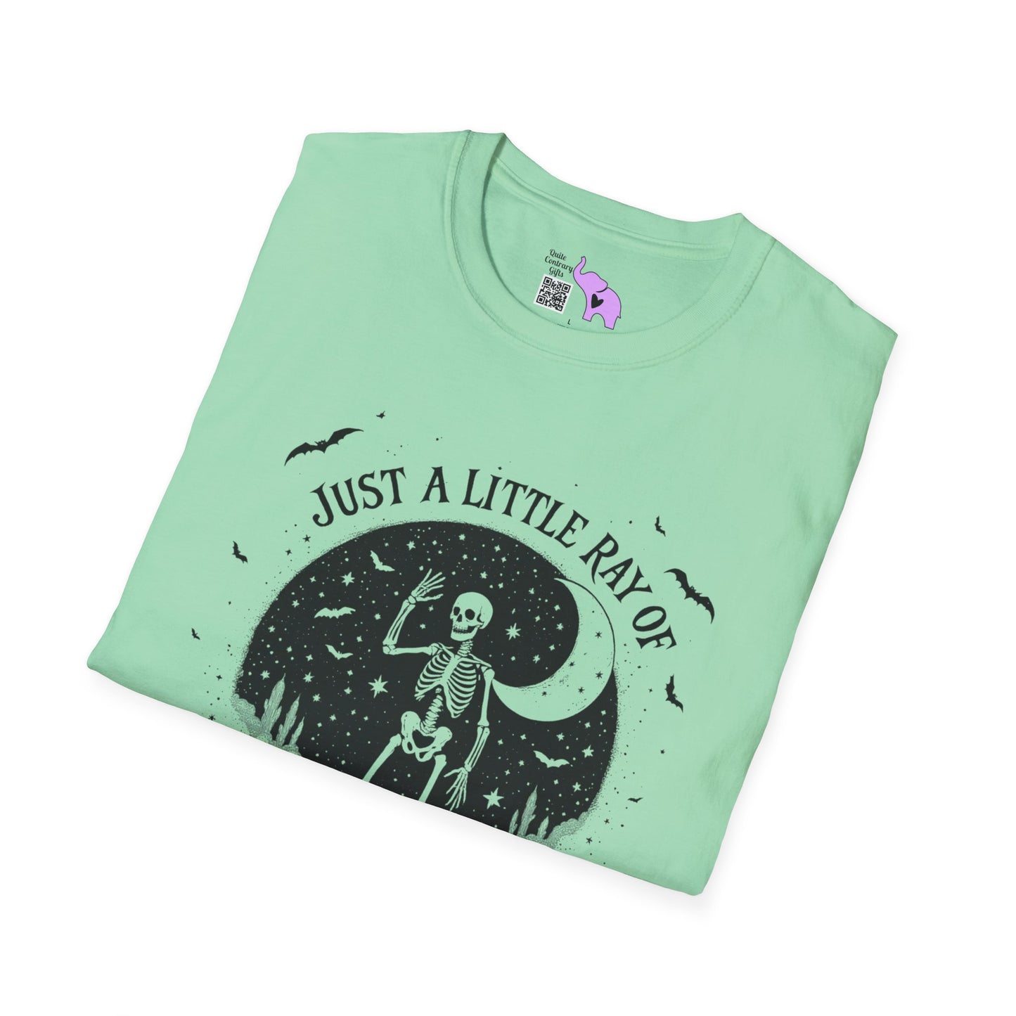 Just A Little Ray of Pitch Black (Crescent Moon) Adult T-shirt