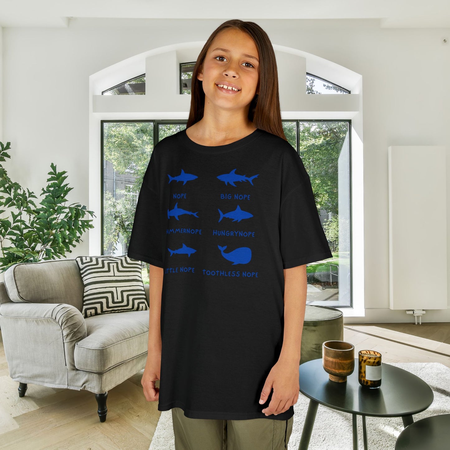 Nope Sharks Kids Heavy Cotton™ Tee