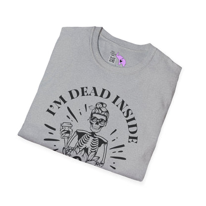 I'm Dead Inside But Coffee Helps Adult T-shirt