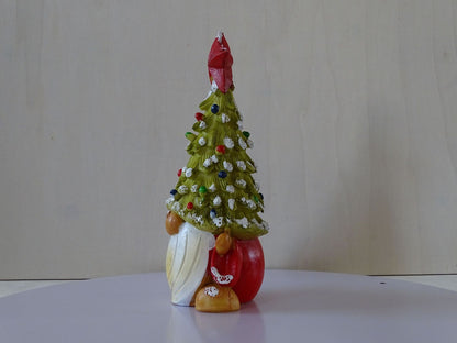 Ceramic Gnome Christmas Tree Doll