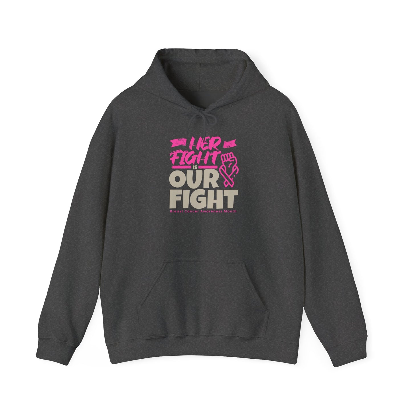 Her Fight is Our Fight Heavy Blend™ Hooded Sweatshirt