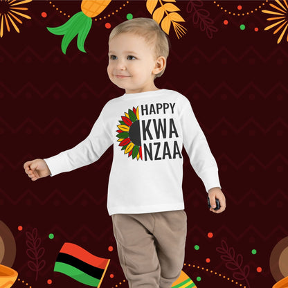 Happy Kwanzaa (Sunflower) Toddler Long Sleeve Tee