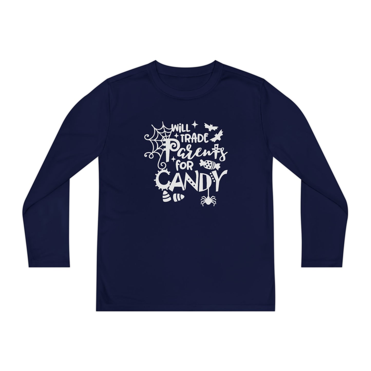 Will Trade Parents For Candy Youth Long Sleeve Tee