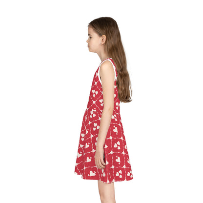 Sweetheart Trellis Girls' Sleeveless Sundress