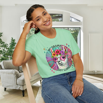 No Drama Just Llama Adult T-shirt