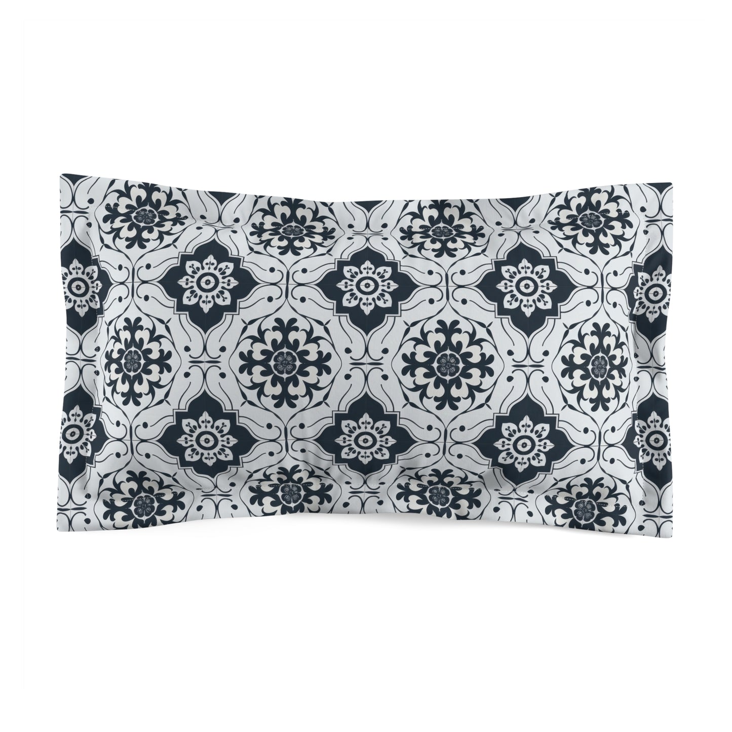 Lisbon Noir Microfiber Pillow Sham