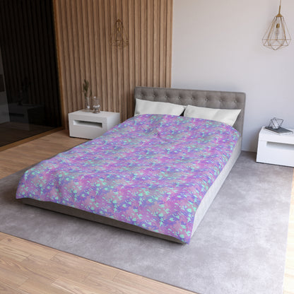 Lavender Mist Camo Microfiber Duvet Cover