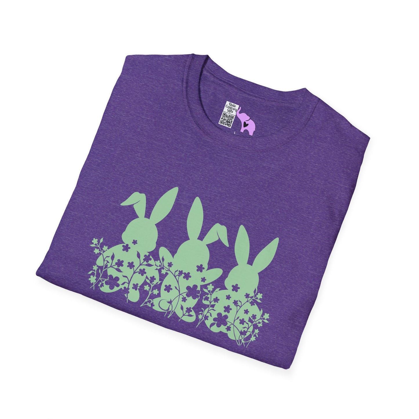 Easter Bunnies in Grass Adult T-shirt
