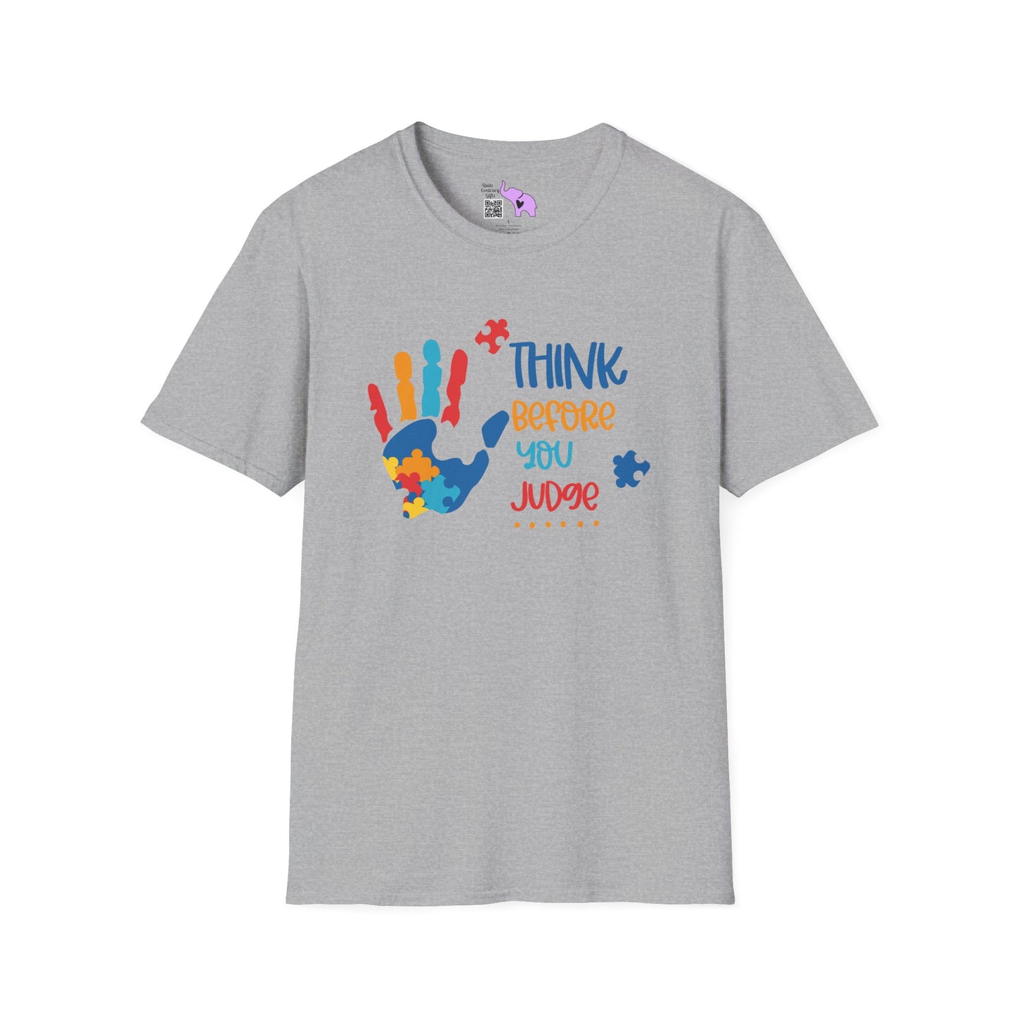 Think Before You Judge (Autism) Adult T-shirt