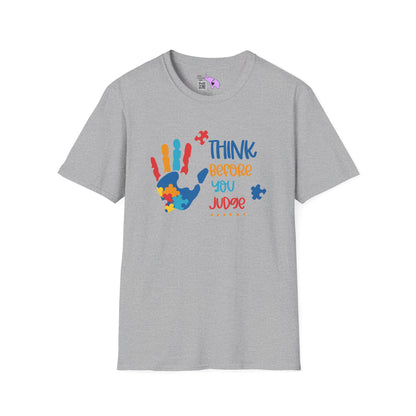 Think Before You Judge (Autism) Adult T-shirt