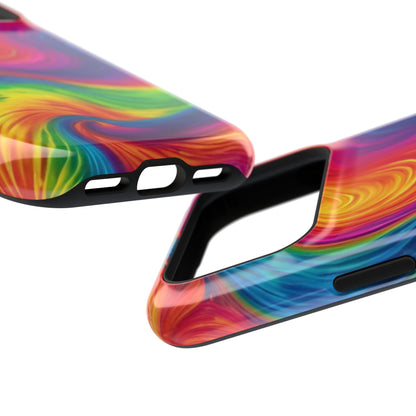 Tie Dye Color Swirl MagSafe® Compatible Tough Case for iPhone