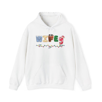 Christmas Wifey Adult Heavy Blend™ Hooded Sweatshirt