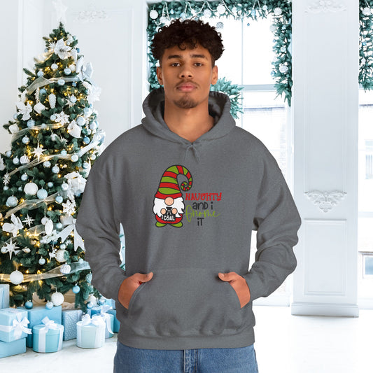 Naughty and I Gnome It Adult Heavy Blend™ Hooded Sweatshirt