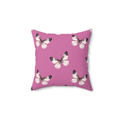 Blush Flutter Throw Pillow