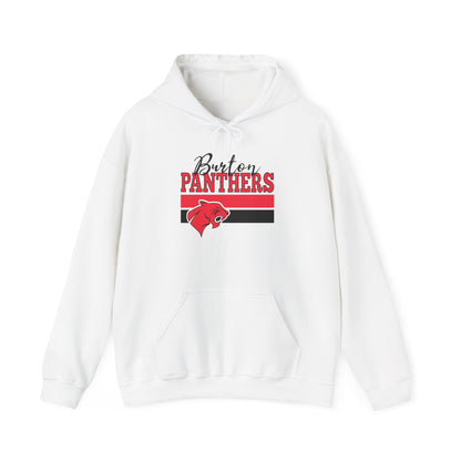 Burton Panthers w/Mascot & Stripes Adult Heavy Blend™ Hooded Sweatshirt