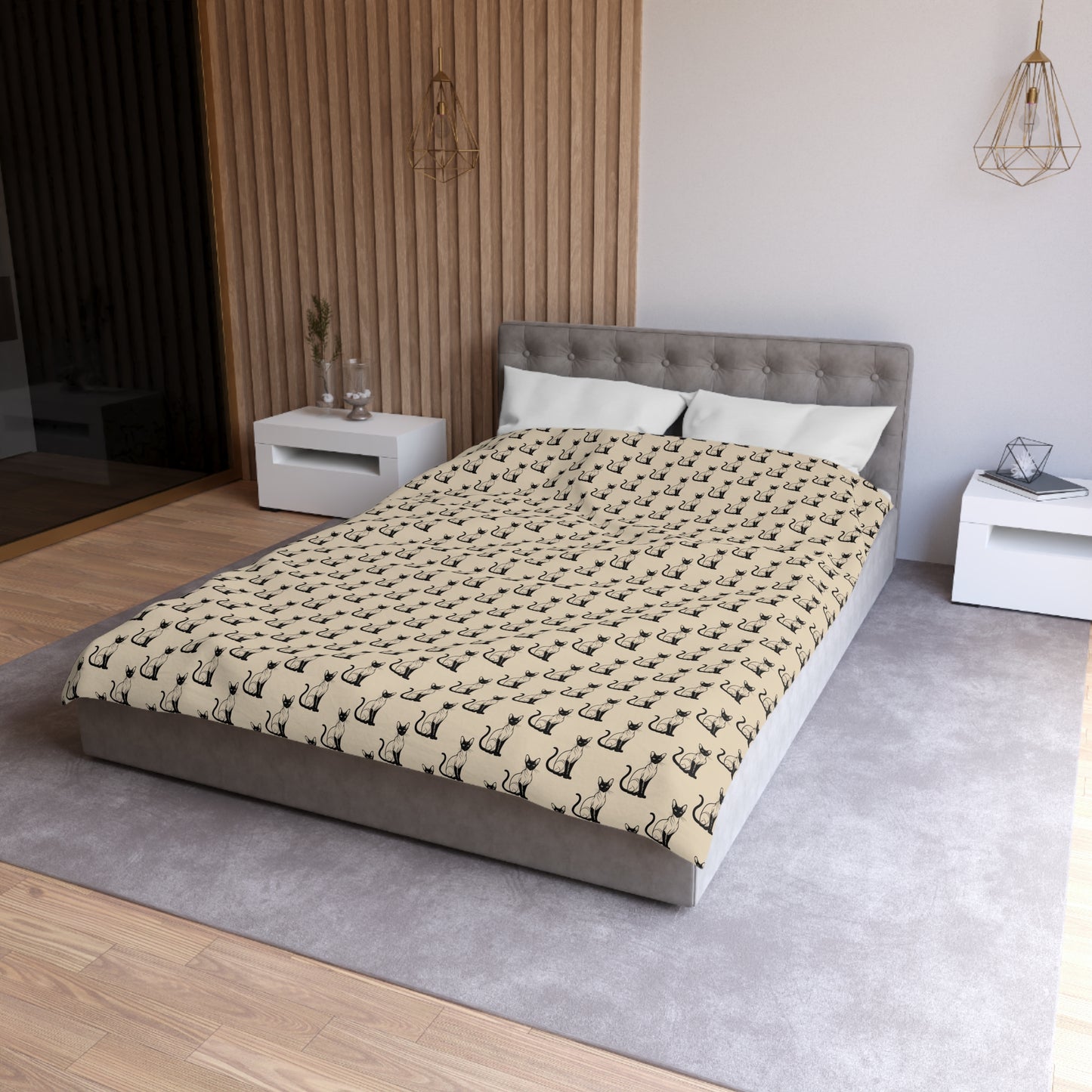 Siamese Charm – Sandy Dune Microfiber Duvet Cover