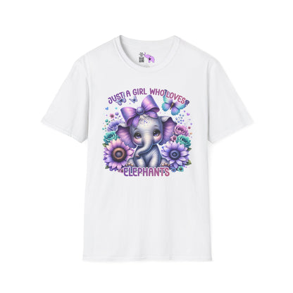 Just A Girl Who Loves Elephants Adult T-shirt