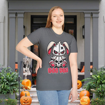 Boo You (Voodoo Bunny/Skull) Adult T-shirt
