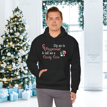 Dip Me In Peppermint & Call Me A Candy Cane Adult Heavy Blend™ Hoodie