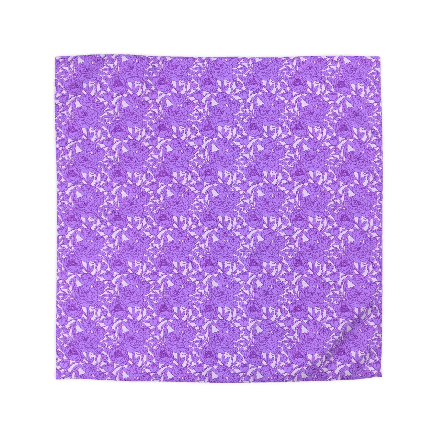 Lavender Peony Symphony Microfiber Duvet Cover
