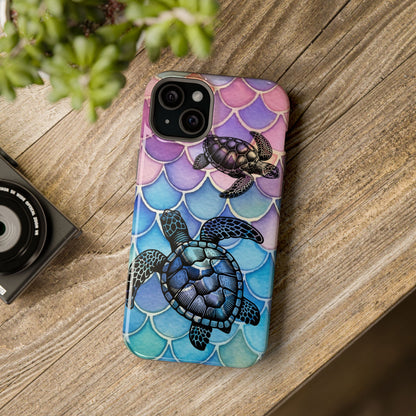 Sea Turtle Silhouette MagSafe® Compatible Tough Case for iPhone