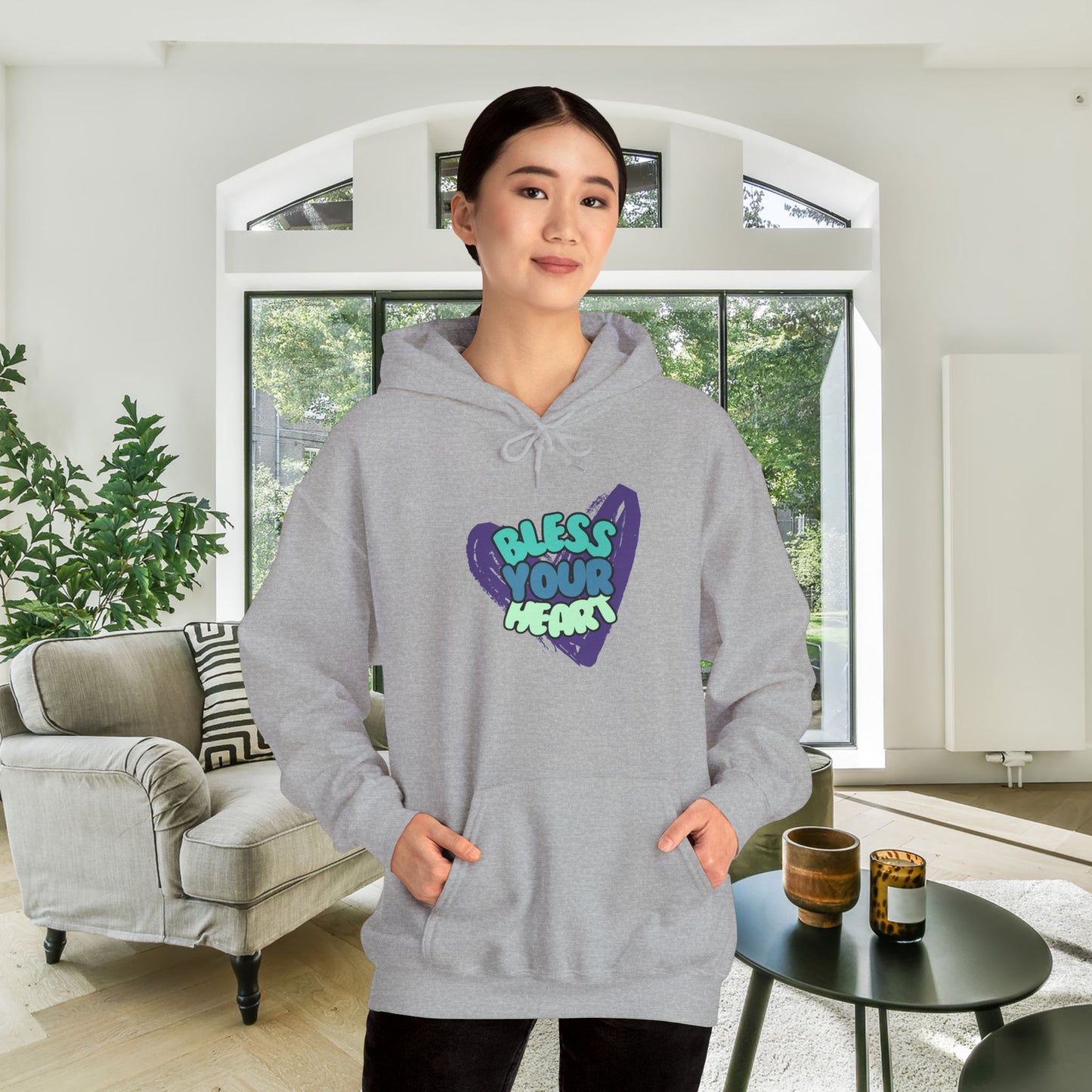 Bless Your Heart Heavy Blend™ Hooded Sweatshirt