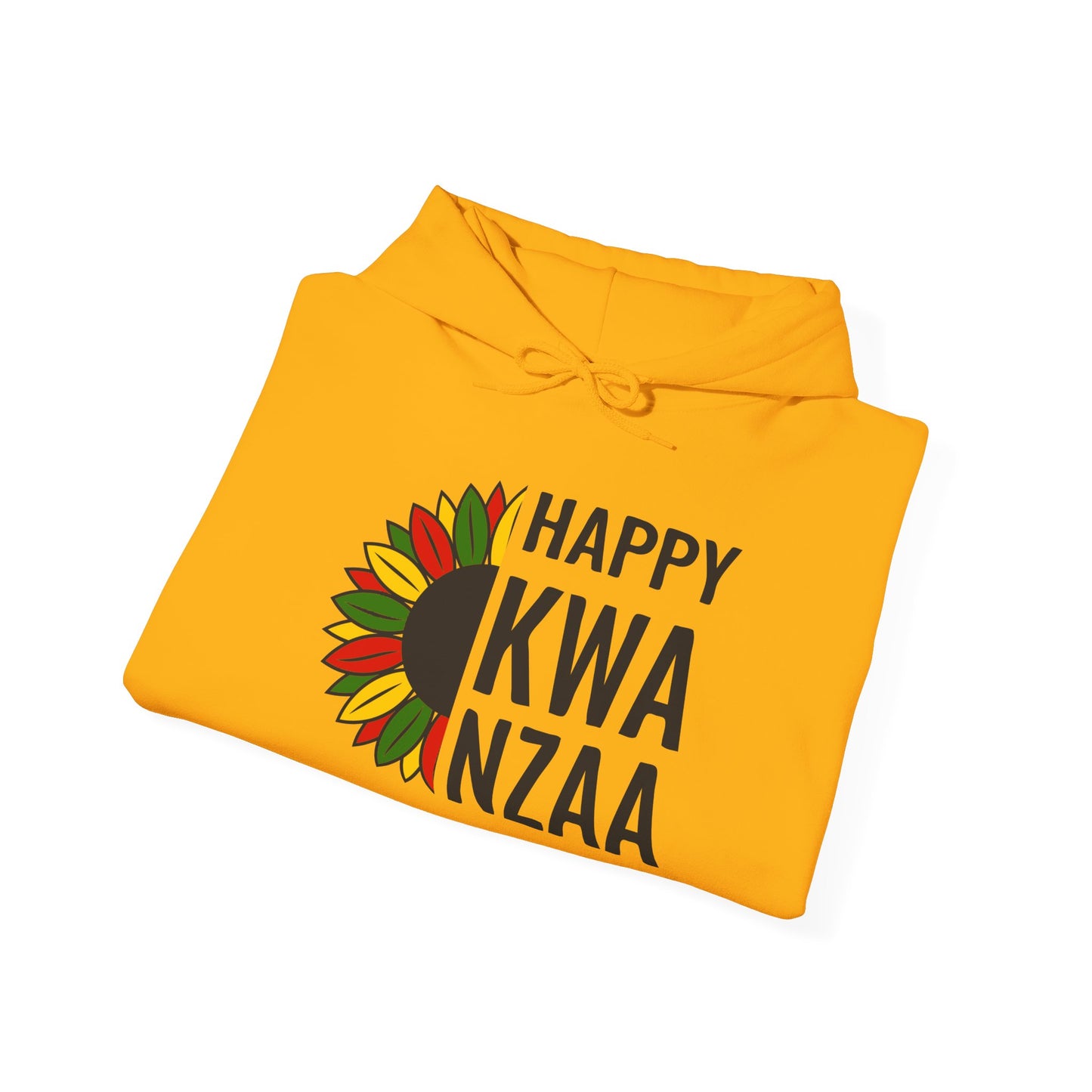Happy Kwanzaa Sunflower Adult Heavy Blend™ Hooded Sweatshirt