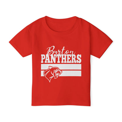Burton Panthers w/Mascot & Stripes Heavy Cotton™ Toddler T-shirt