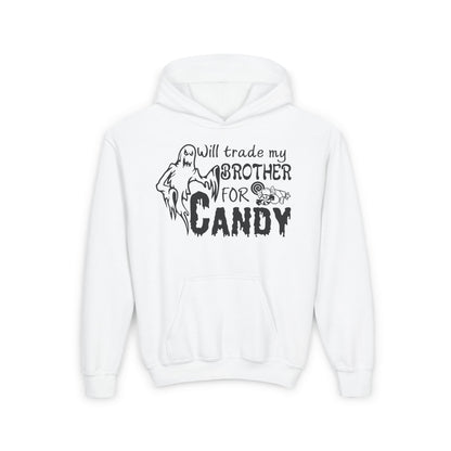 Will Trade My Brother For Candy Youth Heavy Blend Hoodie