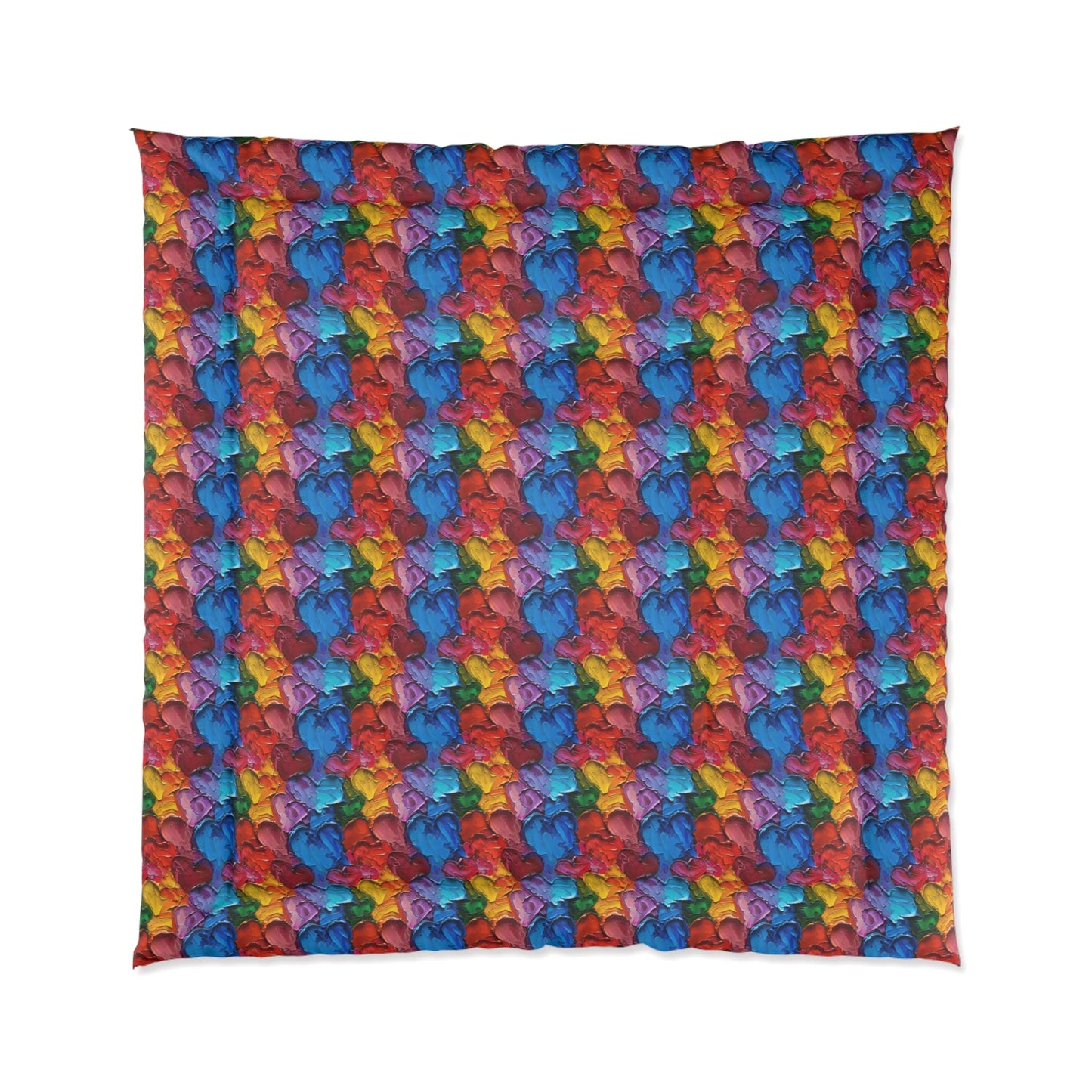 Palette Knife Hearts Comforter