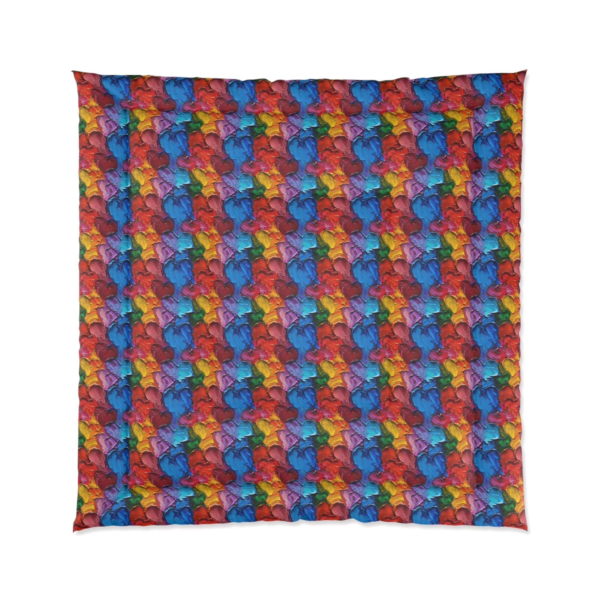 Palette Knife Hearts Comforter